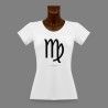T-Shirt moulant - signe astrologique Vierge - pour dame