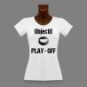 T-Shirt dame moulant puck de hockey fribourgeois - Objectif PLAY - OFF