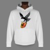 Women's or Men's Hooded Funny Sweat - Eagle and Geneva coat of arms
