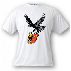 T-Shirt - Aigle et blason Genevois - pour femme ou homme, White