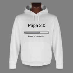 Warmer und bequemer Kapuzen-Sweatshirt - Papa 2.0