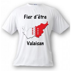 Kinder T-shirt - Fier d'être Valaisan, White