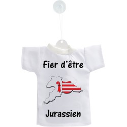 Mini T-shirt - Fier d'être Jurassien - pour votre voiture