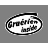 Funny Sticker - Gruérien inside, per Automobile