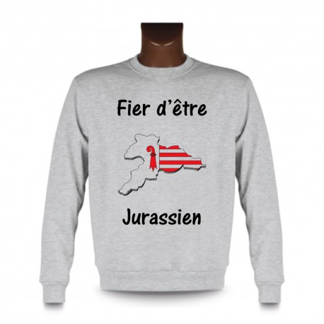 Sweat homme - Fier d'être Jurassien, Ash Heater