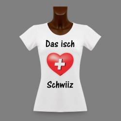 Donna slim T-shirt - Das isch Schwiiz