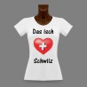 Frauen Slim T-shirt -   Das isch Schwiiz