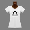 Frauen Slim T-shirt - Sternbild Waage