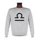 Donna o Uomo Sweatshirt - segno astrologico Libra, Ash Heater 