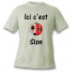 Men's or Women's Valais soccer T-Shirt - Ici c'est Sion, November White