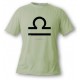 Women's or Men's astrological sign T-shirt - Libra, Alpine Spruce
