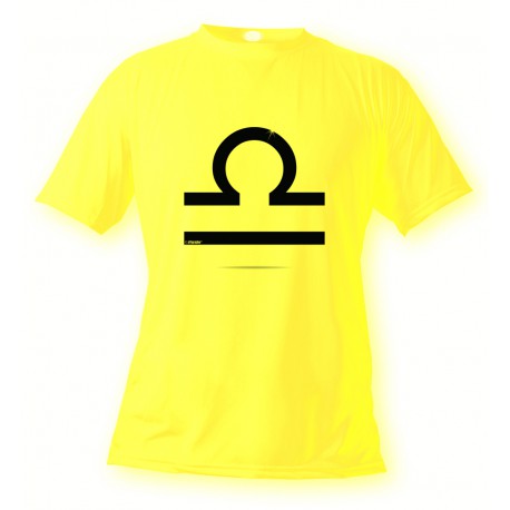 T-Shirt - Sternbild Waage - für Herren oder Frauen, Safety Yellow