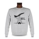 Women's or Men's Sweatshirt - Fighter Aircraft - MiG-29 Fulcrum, Ash Heater