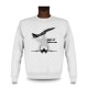 Women's or Men's Sweatshirt - Fighter Aircraft - MiG-29 Fulcrum, White