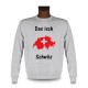 Donna o Uomo Sweatshirt - Das isch Schwiiz - Map 3D, Ash Heater