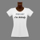 Frauen funny Slim T-shirt -  Nobody's perfect