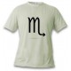Donna o Uomo Segno Zodiacale T-shirt - Scorpione, November White