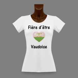 Donna slim T-shirt - Fière d'être Vaudoise