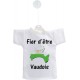 Mini T-shirt - Fier d'être Vaudois - pour votre voiture