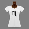 T-Shirt moulant - signe Scorpion - pour dame