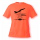 Women's or Men's Fighter Aircraft T-shirt  - MiG-29 Fulcrum, Safety Orange