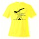 Women's or Men's Fighter Aircraft T-shirt  - MiG-29 Fulcrum, Safety Yellow