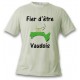 T-Shirt - Fier d'être Vaudois - pour femme ou homme, November White