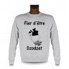 Sweat homme - Fier d'être Dzodzet - frontières et vaches, Ash Heater