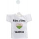Mini T-Shirt - Fière d'être Vaudoise - Autodekoration