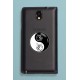 Sticker - Yin-Yang - Tribal Cat Head, for car, notebook or smartphone