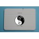 Sticker - Yin-Yang - Tribal Cat Head, for car, notebook or smartphone