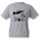 Women's or Men's Fighter Aircraft T-shirt  - Swiss F-5 Tiger, Ash Heater