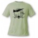 T-Shirt aviation -  Swiss F-5 Tiger - pour femme ou homme, Alpine Spruce