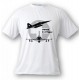 Women's or Men's Fighter Aircraft T-shirt  - Swiss F-5 Tiger, White