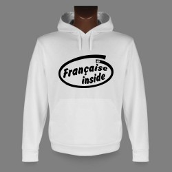 Frauen Kapuzen-Sweatshirt - Française inside