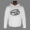 Women's Hooded Funny Sweat - Française inside