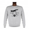 Uomo Moda Sweatshirt - aereo da caccia - F-4E Phantom II, Ash Heater