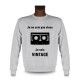 Herren Sweatshirt - Vintage Audiokassette, Ash Heater