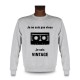 Uomo Funny Sweatshirt - Vintage audio cassetta, Ash Heater