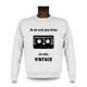 Sweat homme - Cassette audio Vintage, White