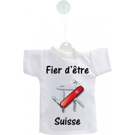 Car's Mini T-Shirt - Fier d'être Suisse - Swiss Army Knife