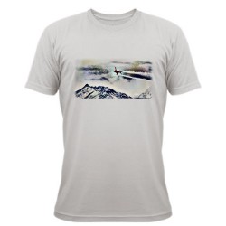 T-Shirt "Over the Mountains", November White