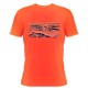 T-Shirt "Over the Mountains", Safety Orange
