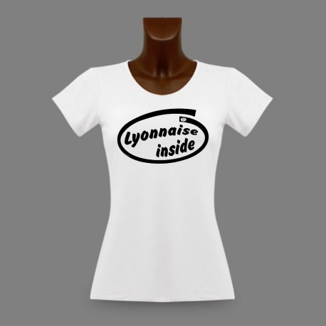 Women's slim T-Shirt - Lyonnaise Inside 