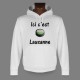 Kapuzen-Sweatshirt - Eishockey Puck - Ici c'est Lausanne