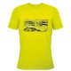 T-Shirt "Over the Mountains", Safety Yellow