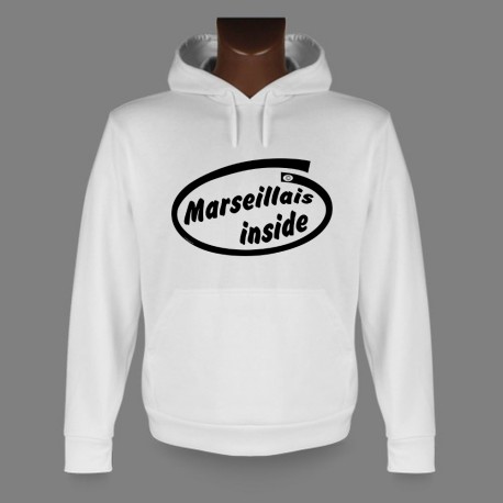 Hooded Funny Sweat - Marseillais inside