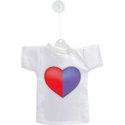 Mini T-shirt - Cuore Ticinese, per automobile