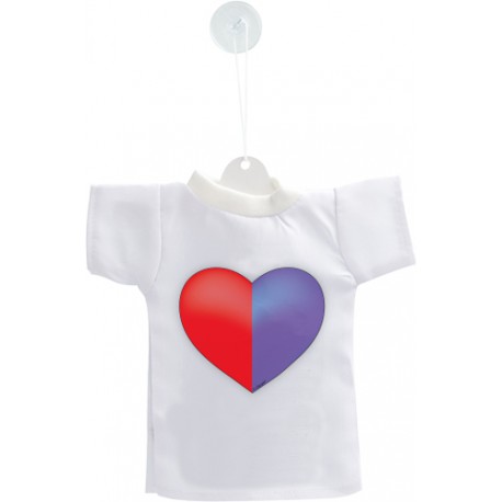 Mini T-shirt - Cuore Ticinese, per automobile