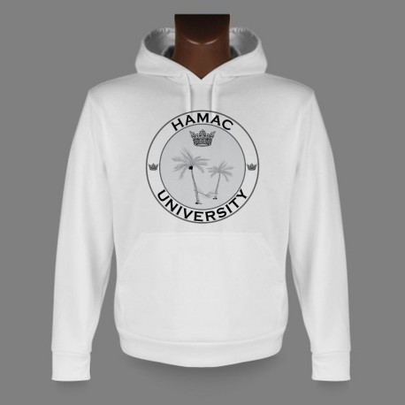 Sweat bianco a cappuccio - HAMAC University